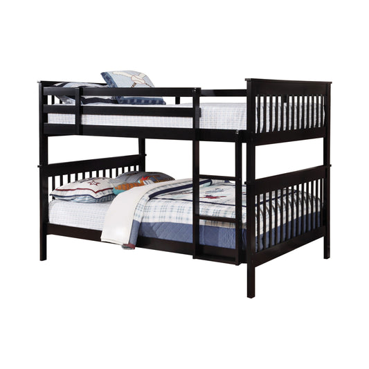 BLACK - FULL/FULL BUNK BED