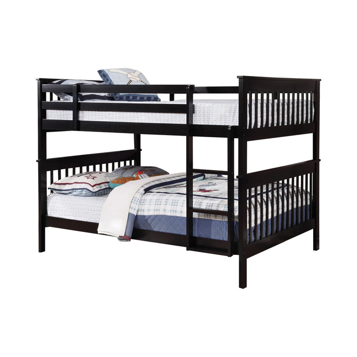 BHAPMAN  BED - Black Transitional Bunk Bed Bed | NorCal Furniture Santa Clara CA
