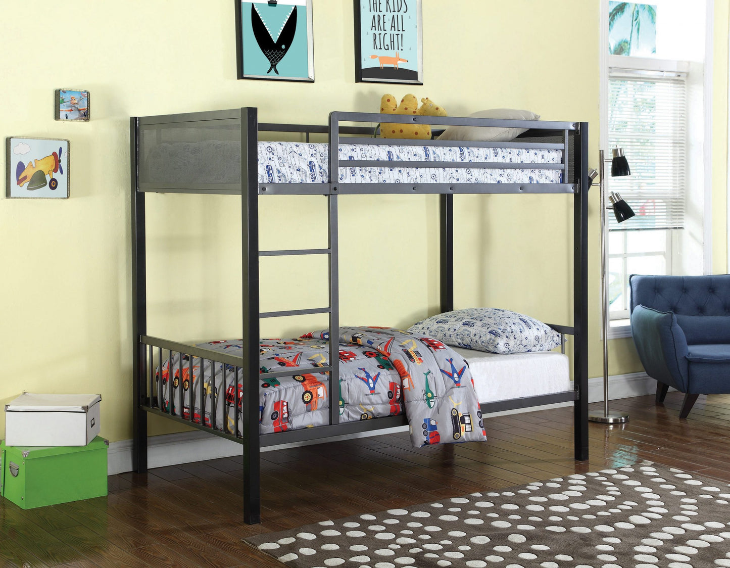 T / T BUNK BED + TWIN LOFT ADD-ON - BED