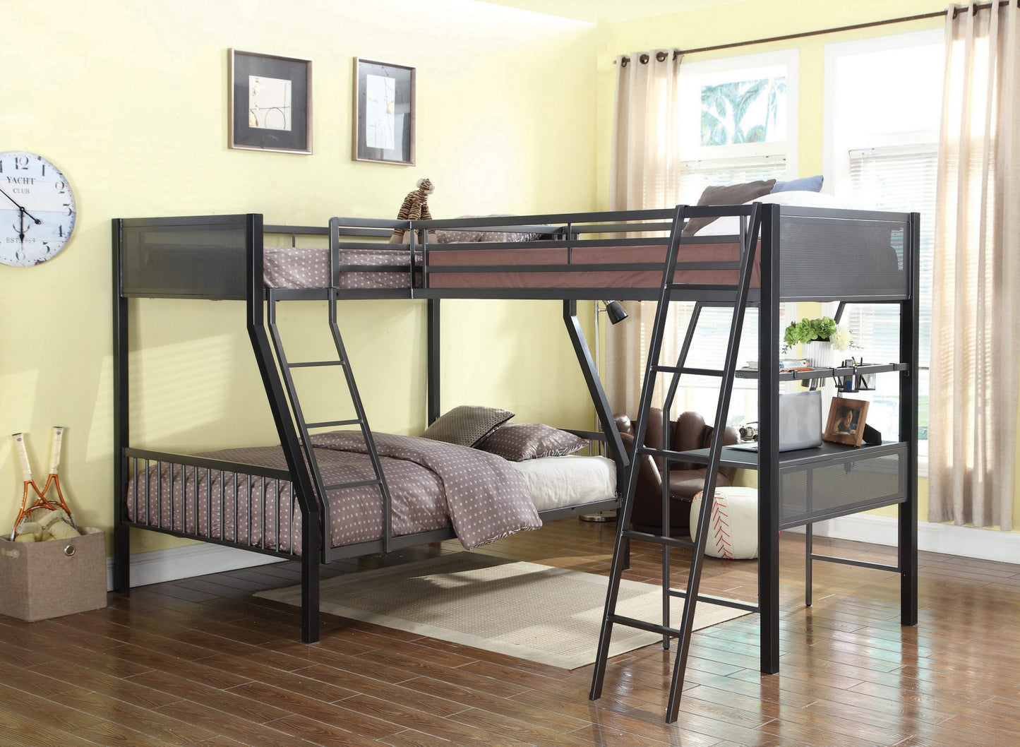 T / F BUNK BED + TWIN LOFT ADD-ON - BED