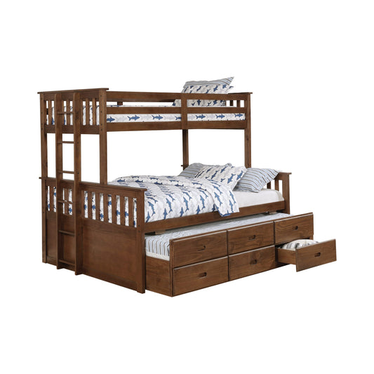 WEATHERED WALNUT - TWIN XL/QUEEN BUNK BED