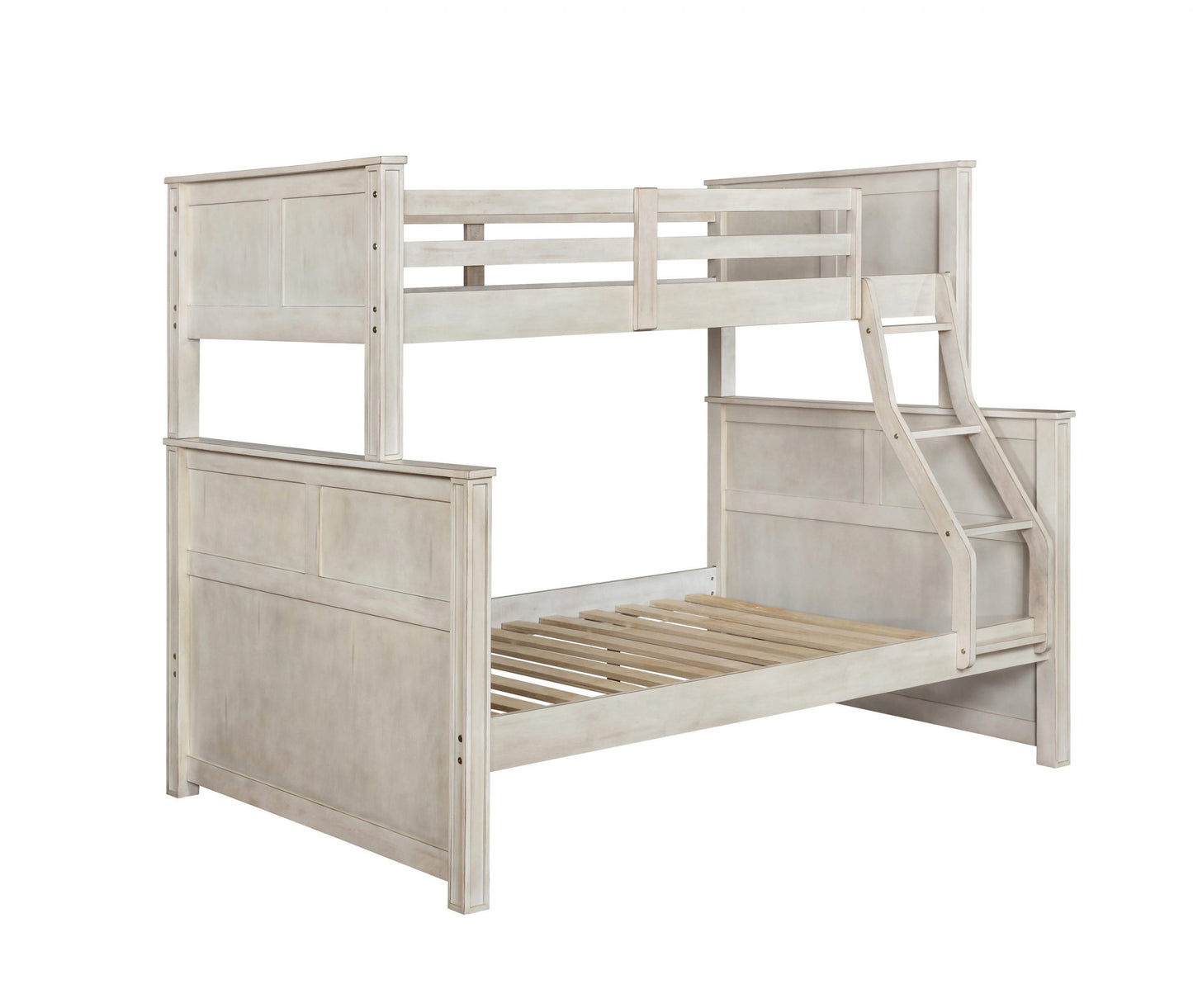 ANTIQUE WHITE - TWIN/FULL BUNK BED