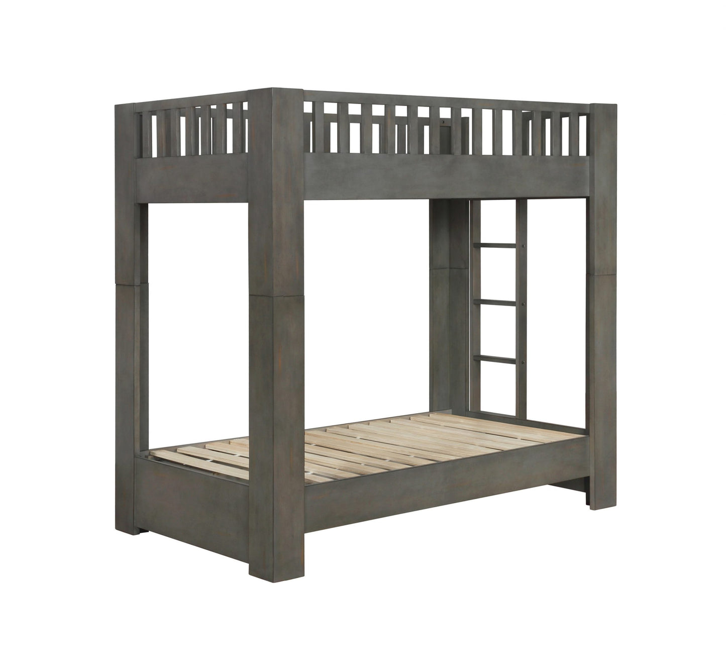 ANTIQUE GREY - TWIN/TWIN BUNK BED