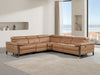 DivanItalia 1246 5-Piece Sectional Cognac