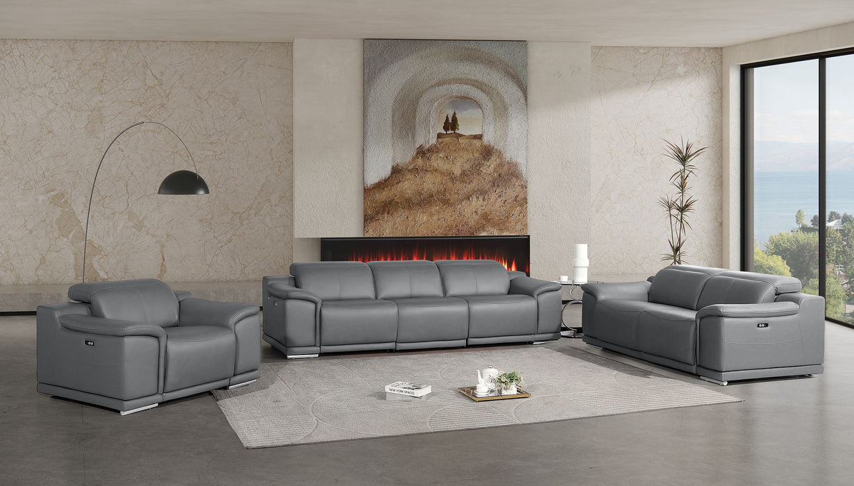 2679 3-Piece Reclining Set - Dark Grey