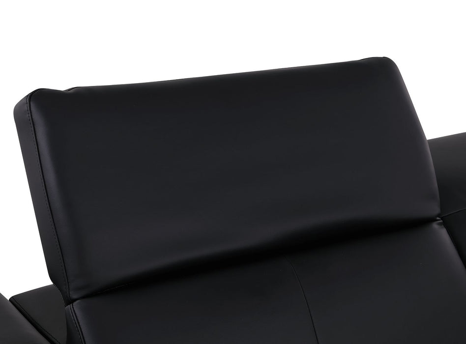 Global United 1208 Black 7PC Sectional