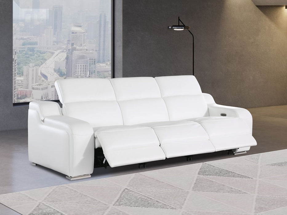 Global United 6111 Power Reclining Sofa | Genuine Leather