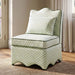 Hemsworth Accent Chair - Paisley Green/White