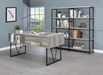 ALIESE  OFFICE TABLE - Grey Office Table | NorCal Furniture Santa Clara CA