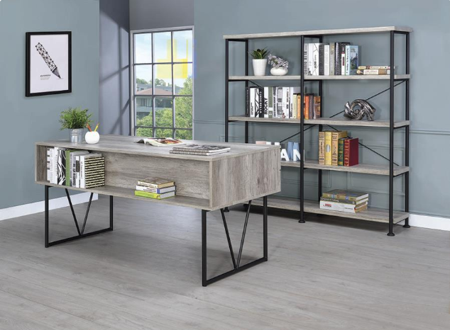 ALIESE  OFFICE TABLE - Grey Office Table | NorCal Furniture Santa Clara CA