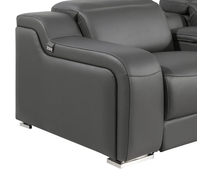 Global United 6111 Power Reclining Sofa | Genuine Leather