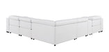Global United 1208 White 6PC Sectional