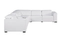 Global United 1208 White 6PC Sectional