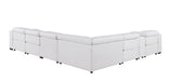 Global United 1208 White 7PC Sectional