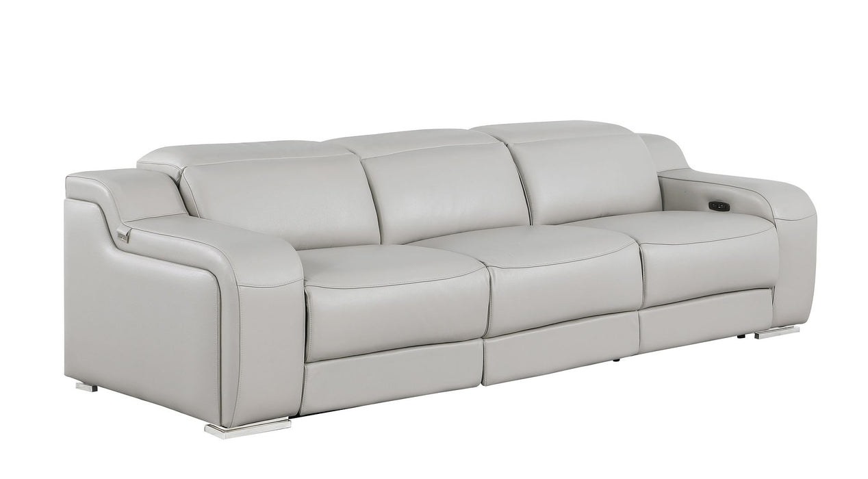 Global United 6111 Power Reclining Sofa | Genuine Leather