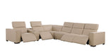 Global United 1208 Beige 7PC Sectional