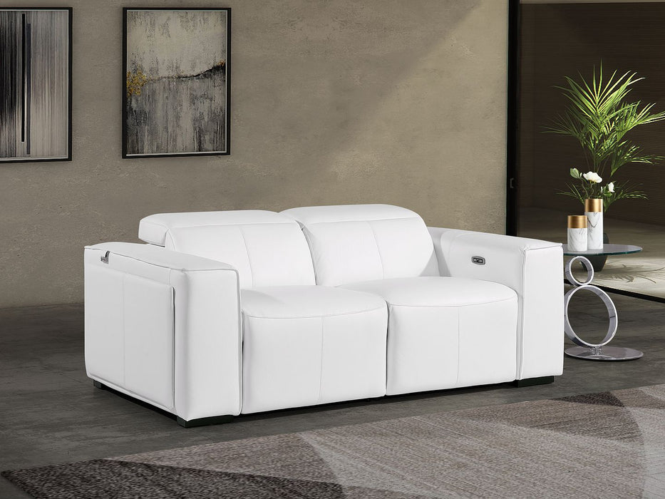 1224 Power Recliner - White