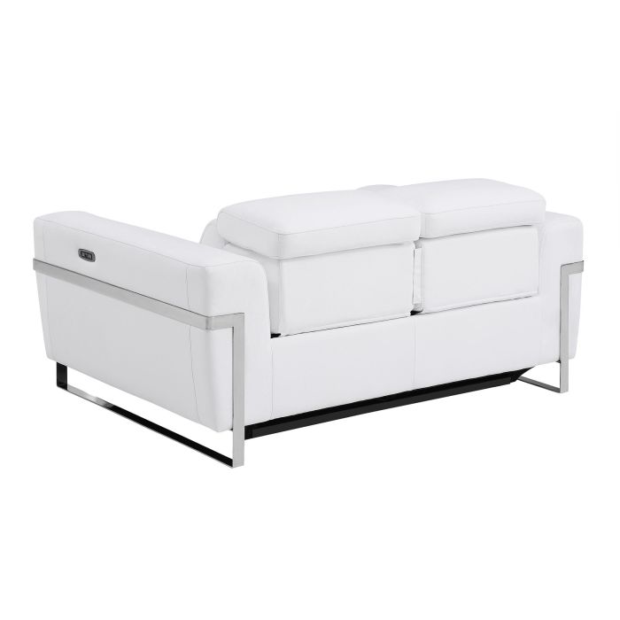 DivanItalia 990 Power Reclining Loveseat | Italian Leather