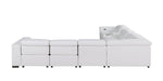 Global United 1208 White 7PC Sectional