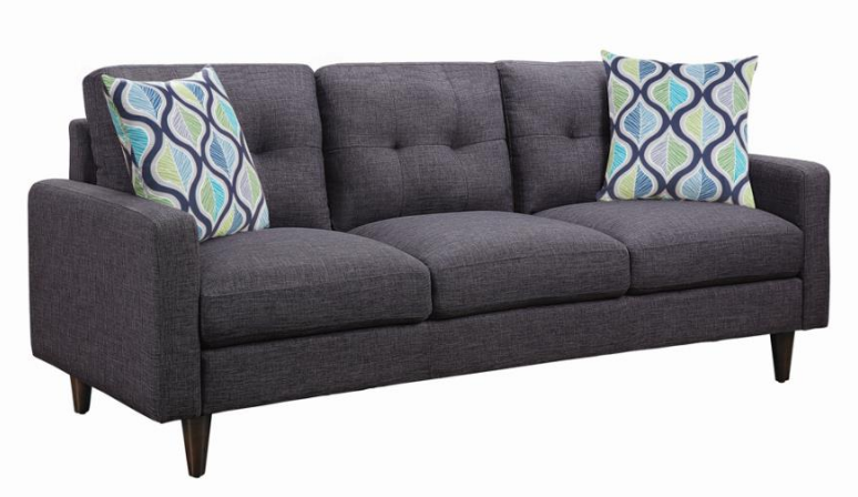 Everyday Coffeebean Grey Soft Stationary Sofa