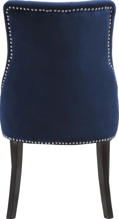 Oxford Navy Velvet Dining Chair