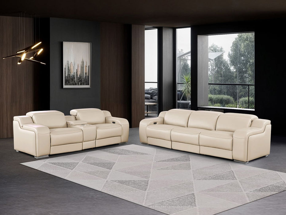 Global United 6111 3-Piece Reclining Set – Beige