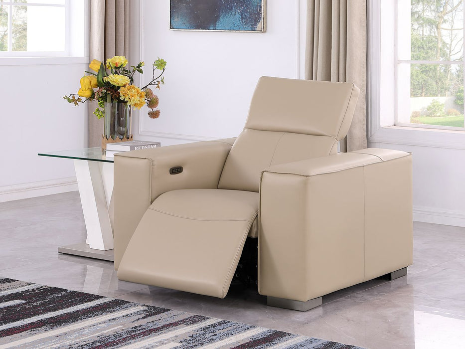 Global United 1208 Power Reclining Chair | Genuine Leather