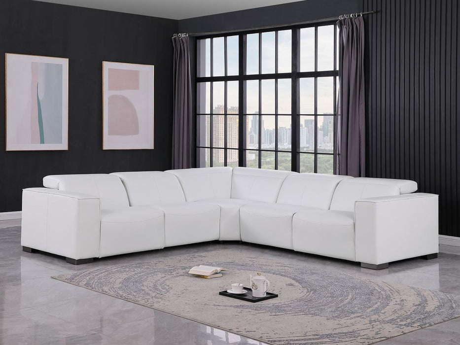 1208 5-Piece Sectional - White