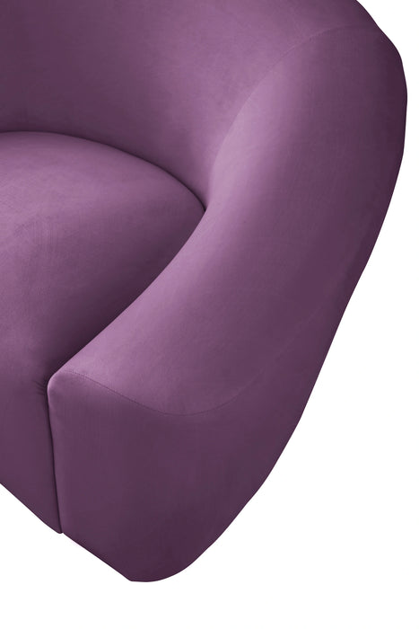 Riley Purple Velvet Sofa