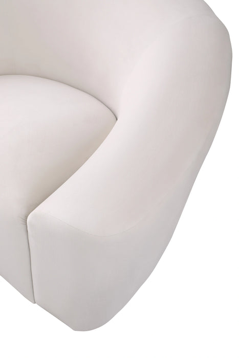 Riley Cream Velvet Sofa