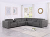 Global United 1208 Dark Grey 6PC Sectional