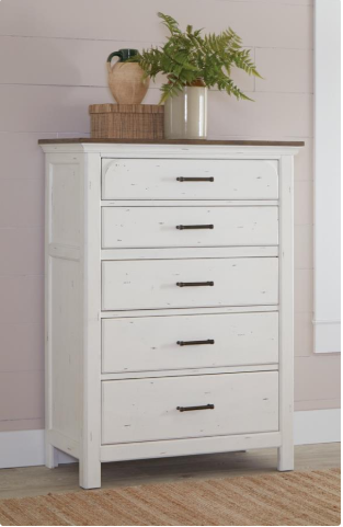 Elevations Celeste White Chest