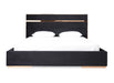 Cartier Modern Black Velvet & Rosegold Bed