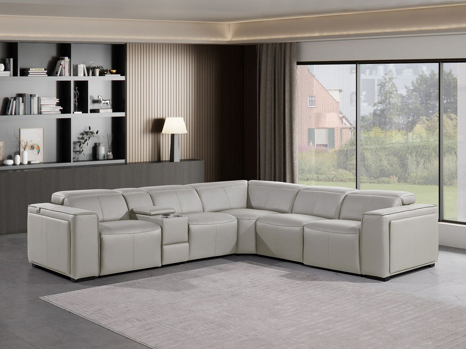 1224 Sectional - Light Grey 6pc
