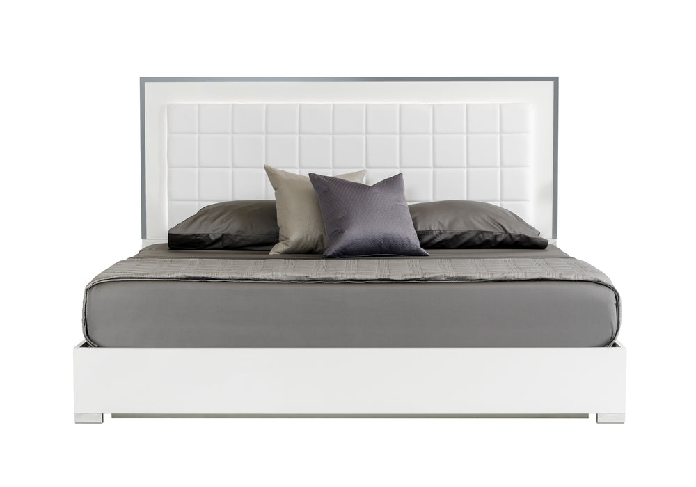 San Marino Modern White Bed