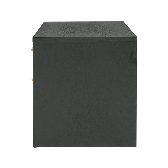 Wales Modern Grey Ash 2-Drawer Nightstand