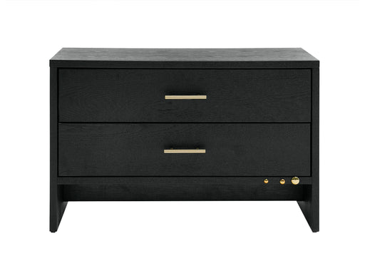 Wales Modern Grey Ash 2-Drawer Nightstand