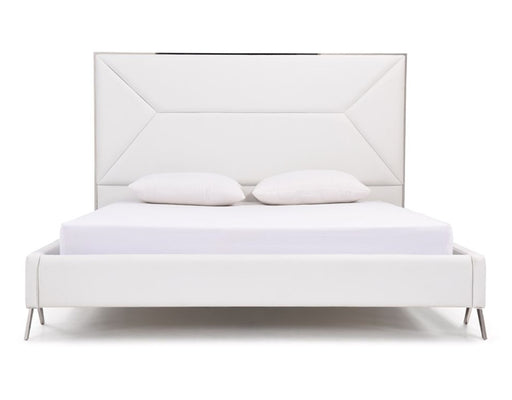 Candid Modern White Bed