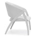 Rabia Modern White Leatherette Accent Chair