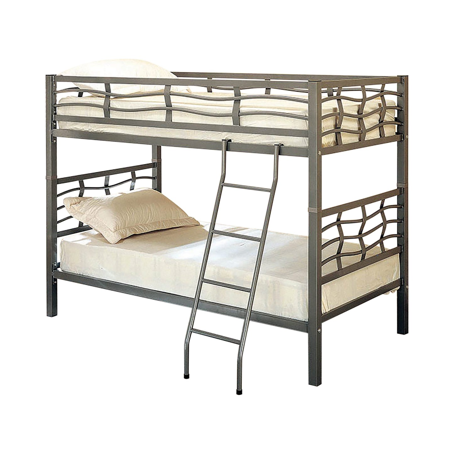 LIGHT GUNMETAL - TWIN/TWIN BUNK BED