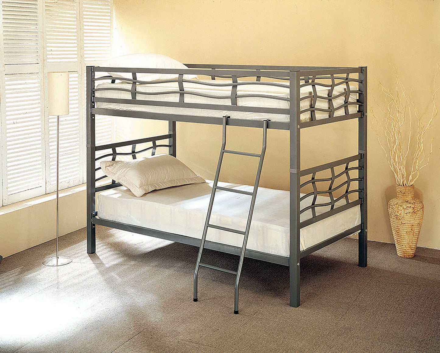 LIGHT GUNMETAL - TWIN/TWIN BUNK BED