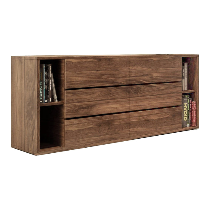 Jagger Modern Walnut Dresser & Mirror Set