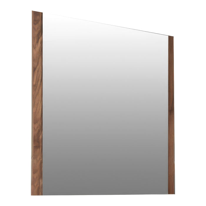 Jagger Modern Walnut Dresser & Mirror Set
