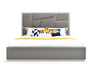 Chrysler Modern Grey Bonded Leather Bed