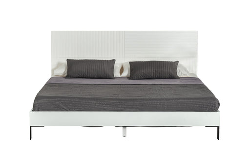 Valencia Contemporary White Bed
