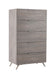 Bronx Italian Modern Faux Concrete & Grey Chest