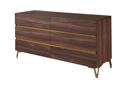 Calabria Modern Walnut Dresser