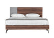 Palermo - Modern Italian Faux Concrete & Walnut Bed