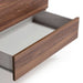Palermo - Italian Modern Faux Concrete & Walnut 4-Piece Bedroom Set