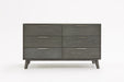 Soria Modern Grey Wash Bedroom Set